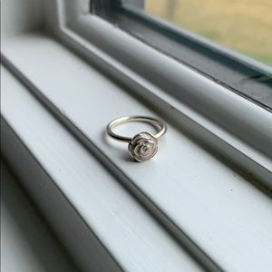Pandora pink rose ring